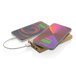 Powerbank wireless 5W de 8.000 mAh din bambus 4