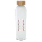 Lume 500 ml matte soda lime glass bottle with bamboo lid 4