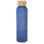 Lume 500 ml matte soda lime glass bottle with bamboo lid 4