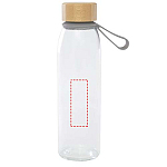 Porto 500 ml glass water bottle with silicone handle and bamboo lid 4