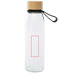 Porto 500 ml glass water bottle with silicone handle and bamboo lid 4