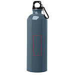 Sticla de apa Oregon de 750 ml, RCS certificata, din otel inoxidabil cu perete simplu si carabina 4