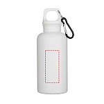 Oregon 400 ml solid colour RCS recycled plastic water bottle with carabiner 4