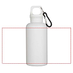 Oregon 400 ml solid colour RCS recycled plastic water bottle with carabiner 4