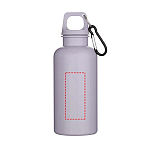 Oregon 400 ml solid colour RCS recycled plastic water bottle with carabiner 4