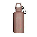 Oregon 400 ml solid colour RCS recycled plastic water bottle with carabiner 4