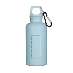 Oregon 400 ml solid colour RCS recycled plastic water bottle with carabiner 4