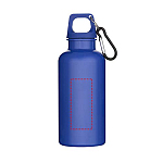 Oregon 400 ml solid colour RCS recycled plastic water bottle with carabiner 4