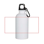 Oregon 400 ml matte RCS recycled single wall stainless steel water bottle with carabiner 4