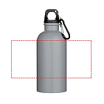 Oregon 400 ml matte RCS recycled single wall stainless steel water bottle with carabiner 4