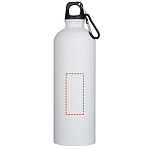 Oregon 750 ml matte RCS recycled single wall stainless steel water bottle with carabiner 4