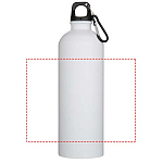 Oregon 750 ml matte RCS recycled single wall stainless steel water bottle with carabiner 4