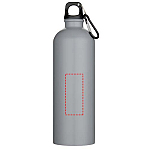 Oregon 750 ml matte RCS recycled single wall stainless steel water bottle with carabiner 4