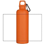 Oregon 750 ml solid colour RCS recycled plastic water bottle with carabiner 4