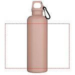 Oregon 750 ml solid colour RCS recycled plastic water bottle with carabiner 4