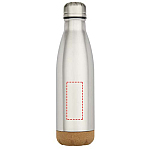 Cove 500 ml double wall vacuum insulated stainless steel water bottle with cork details 4