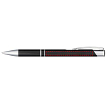 Moneta anodized aluminium click ballpoint pen (blue ink) 4