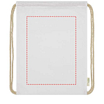 Orissa 100 g/m² organic cotton drawstring bag 5L 3
