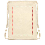 Orissa 100 g/m² organic cotton drawstring bag 5L 4