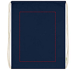 Orissa 100 g/m² organic cotton drawstring bag 5L 3