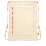 Orissa 140 g/m² organic cotton drawstring bag 5L 4