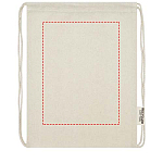 Oregon 140 g/m² GRS recycled cotton drawstring bag 3