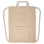 Bear GRS recycled sherpa drawstring backpack 9L 4