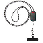 Anser recycled plastic smartphone lanyard with 27W 5-in-1 built-in cable 4