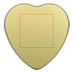 Blissful heart-shaped tin candle with vanilla aroma 4