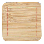 Ambra square glass candle with bamboo lid 4