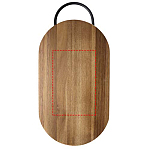 Prestige acacia wood chopping board with bread knife 4