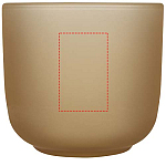 Male wooden serving tray and glass cups with matt finish set 4