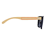 Tan sunglasses with bamboo temples 4