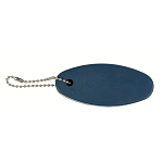 Oval floating pu key ring 2