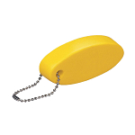 Oval floating pu key ring 1