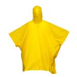 Water-resistant pvc (400 g) poncho, supplied in a bag. one size 2