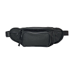 600d polyester 5-pocket waist bag with adjustable waist strap and clip closure 2