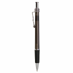 Snap pen with frosted barrel, metal wavy clip and rubberised grip 2