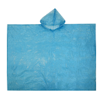 Water-resistant, transparent polyethylene emergency poncho with hood (0.02 mm thick) 1