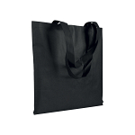 Stitched 80 g/m2 non-woven fabric shopping bag, long handles 1
