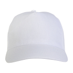 Cotton 5-panel cap with 2 mm-thick visor, embroidered eyelets and adjustable velcro strap 2