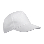 Cotton 5-panel cap with 2 mm-thick visor, embroidered eyelets and adjustable velcro strap 1