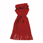 Fleece scarf with tassels 1