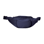 600d polyester 3-pocket waist bag with adjustable waist strap and clip closure 1