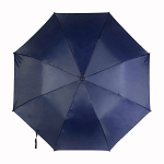 Automatic umbrella with curved wood handle and matching pouch 2