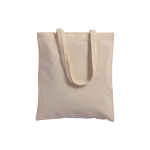 280 g/m2 canvas shopping bag, long handles, natural color 2