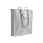 Carrying/shopping bag with gusset and long handles 1