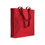 220 g/m2 cotton shopping bag, long handles and gusset 1