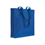 220 g/m2 cotton shopping bag, long handles and gusset 1