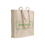 220 g/m2 cotton shopping bag, long handles and gusset 4